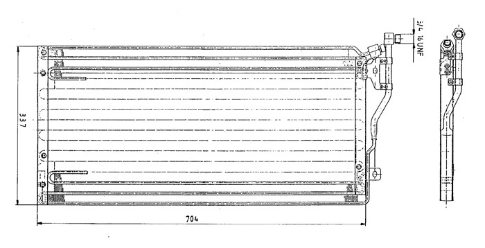Kondensor, klimatanläggning Nrf 35046 NRF