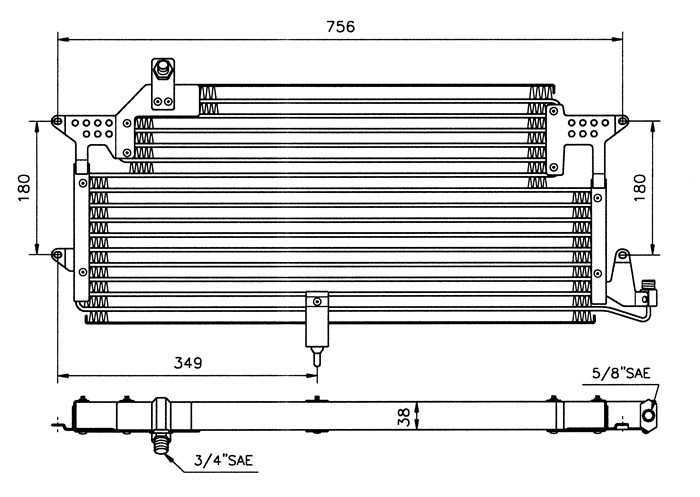 Kondensor, klimatanläggning Nrf 35048 NRF