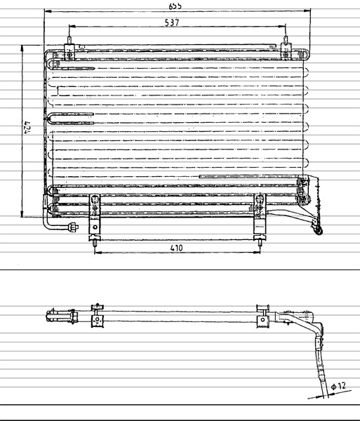 Kondensor, klimatanläggning Nrf 35070 NRF