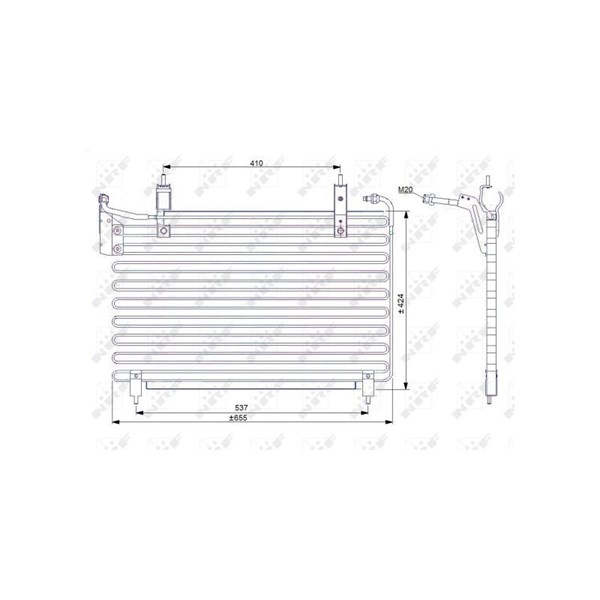 Kondensor, klimatanläggning Nrf 35071 NRF