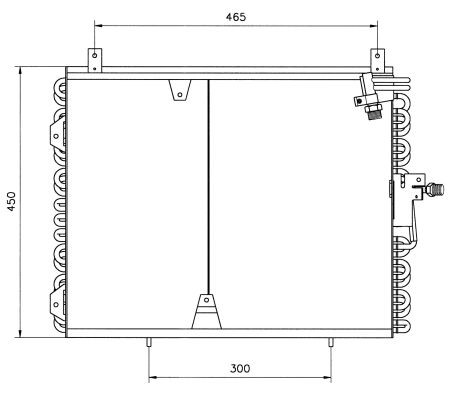 Kondensor, klimatanläggning Nrf 35129 NRF