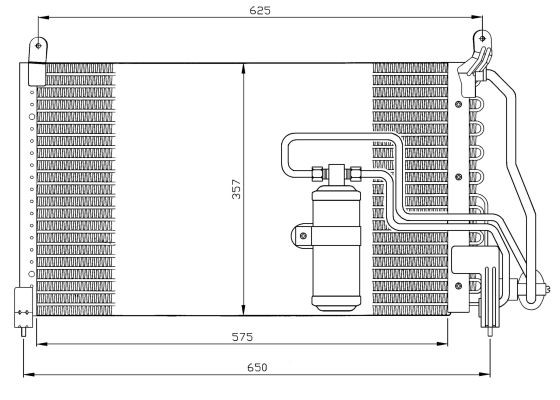 Kondensor, klimatanläggning Nrf 35134 NRF