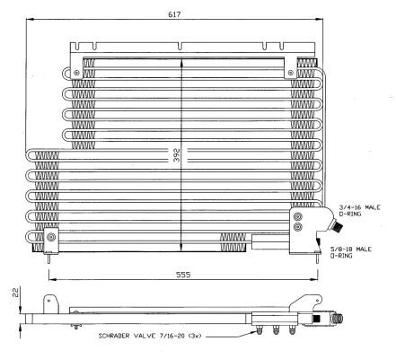 Kondensor, klimatanläggning Nrf 35143 NRF