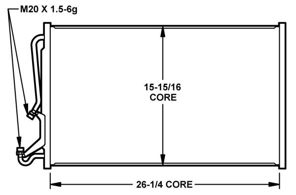 Kondensor, klimatanläggning Nrf 35155 NRF
