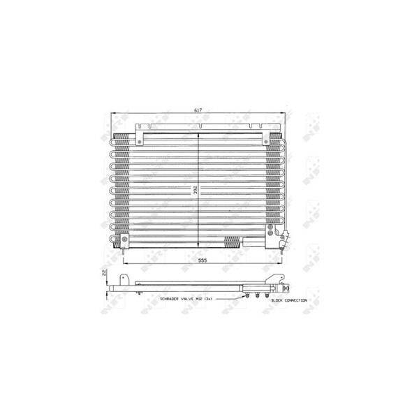 Kondensor, klimatanläggning Nrf 35191 NRF