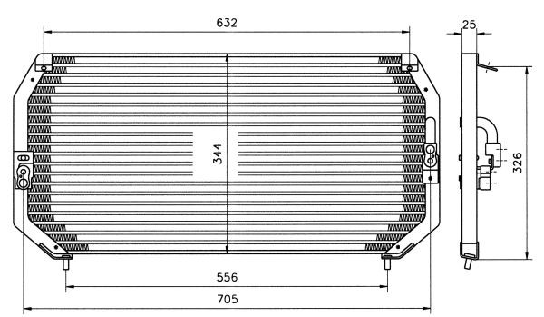 Kondensor, klimatanläggning Nrf 35193 NRF