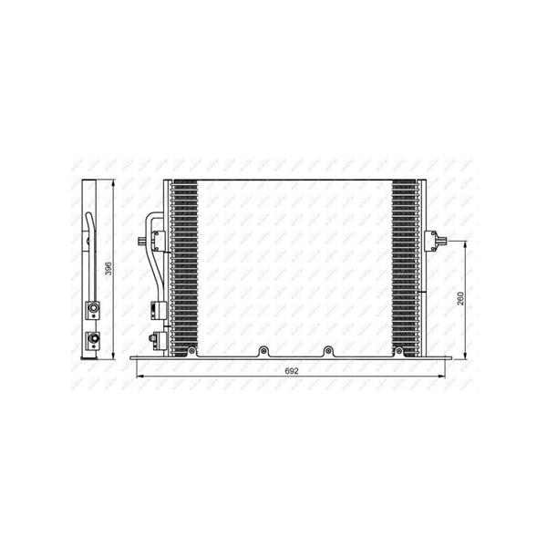 Kondensor, klimatanläggning Nrf 35196 NRF