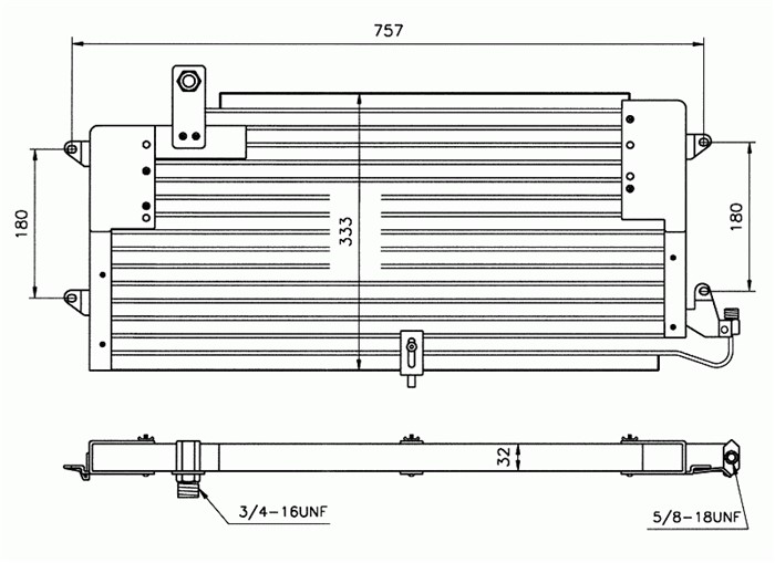 Kondensor, klimatanläggning Nrf 35204 NRF