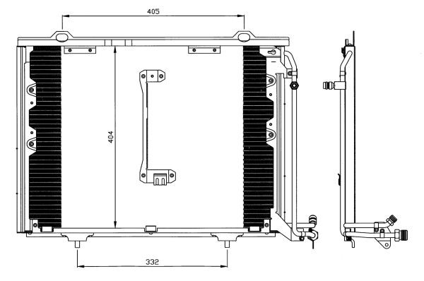 Kondensor, klimatanläggning Nrf 35214 NRF