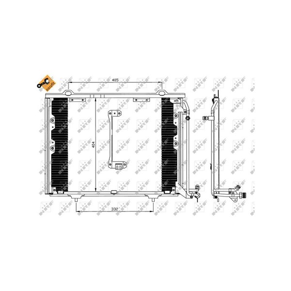 Kondensor, klimatanläggning Nrf 35214 NRF