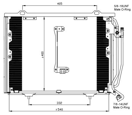 Kondensor, klimatanläggning Nrf 35215 NRF