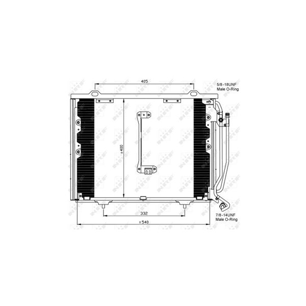 Kondensor, klimatanläggning Nrf 35215 NRF