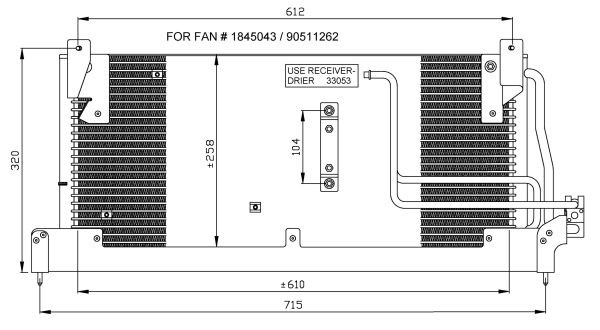 Kondensor, klimatanläggning Nrf 35218 NRF