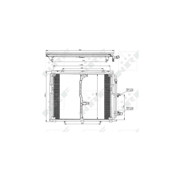Kondensor, klimatanläggning Nrf 35229 NRF