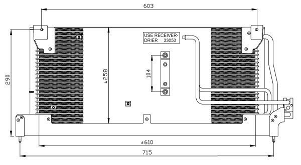 Kondensor, klimatanläggning Nrf 35242 NRF