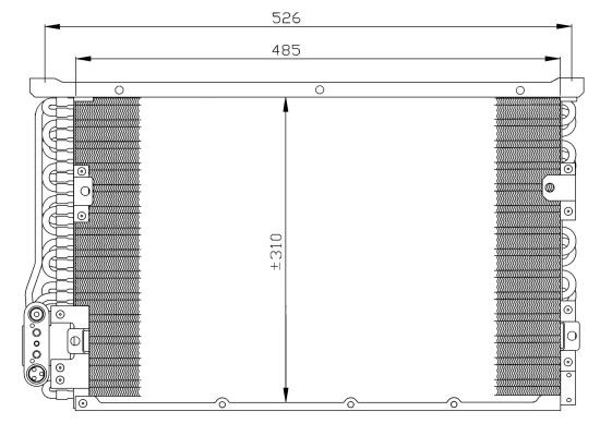Kondensor, klimatanläggning Nrf 35246 NRF