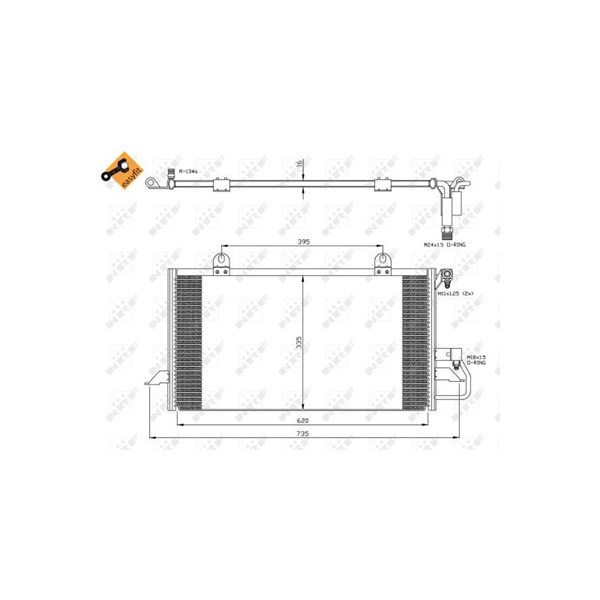 Kondensor, klimatanläggning Nrf 35248 NRF