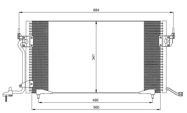 Kondensor, klimatanläggning Nrf 35260 NRF