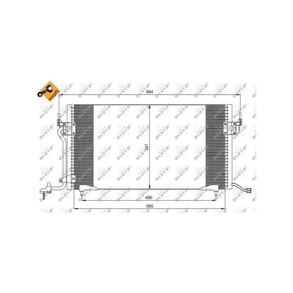 Kondensor, klimatanläggning Nrf 35260 NRF