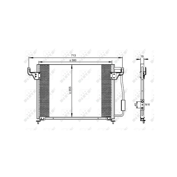 Kondensor, klimatanläggning Nrf 35261 NRF
