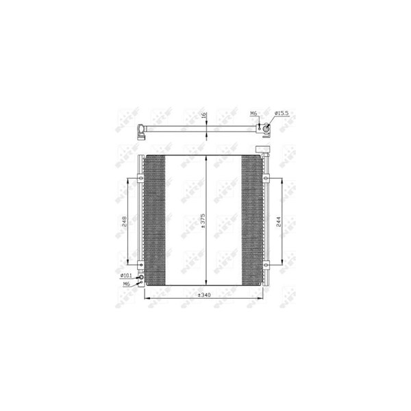 Kondensor, klimatanläggning Nrf 35264 NRF