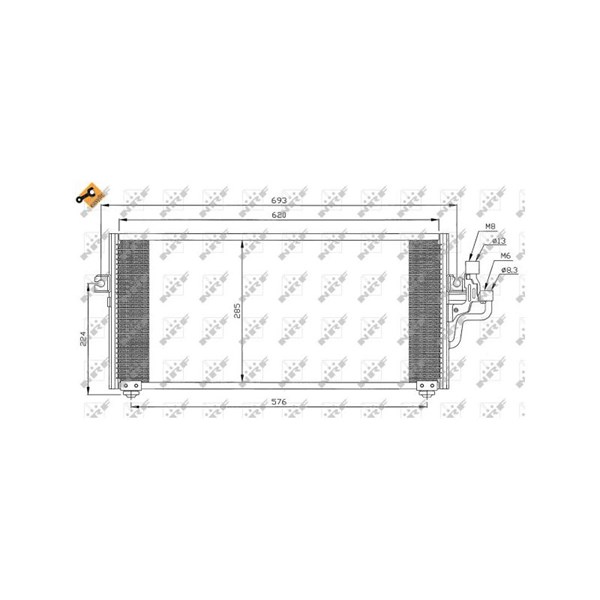 Kondensor, klimatanläggning Nrf 35268 NRF