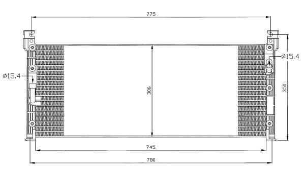 Kondensor, klimatanläggning Nrf 35280 NRF