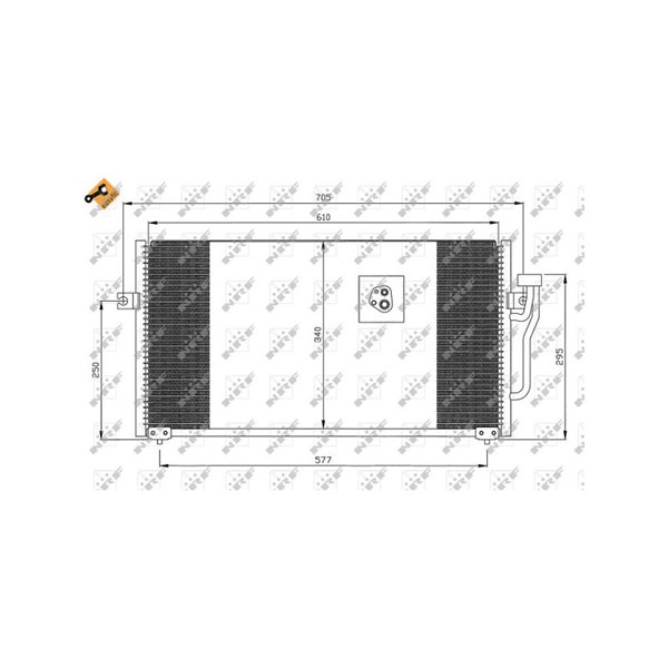 Kondensor, klimatanläggning Nrf 35293 NRF