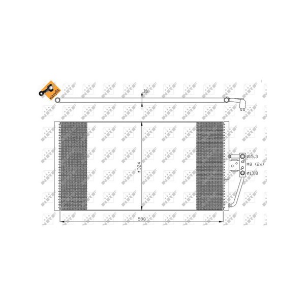 Kondensor, klimatanläggning Nrf 35295 NRF