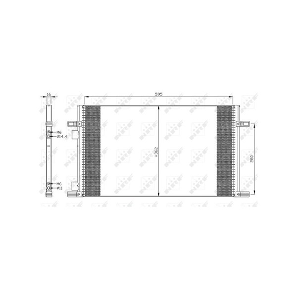 Kondensor, klimatanläggning Nrf 35298 NRF