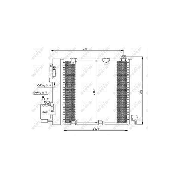 Kondensor, klimatanläggning Nrf 35302 NRF