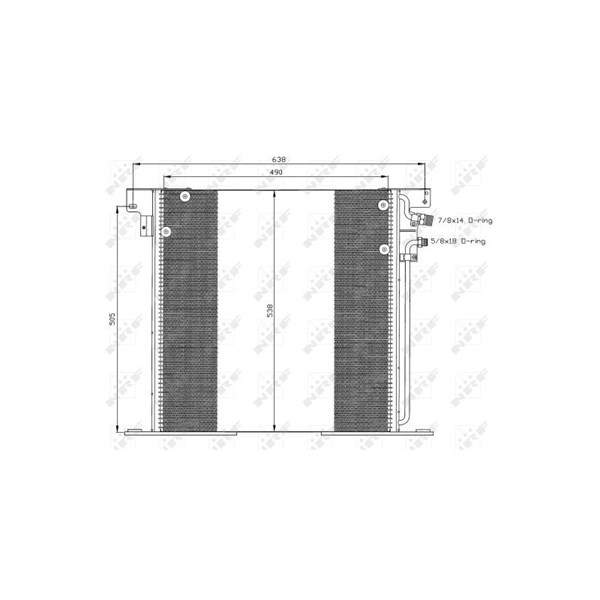 Kondensor, klimatanläggning Nrf 35305 NRF