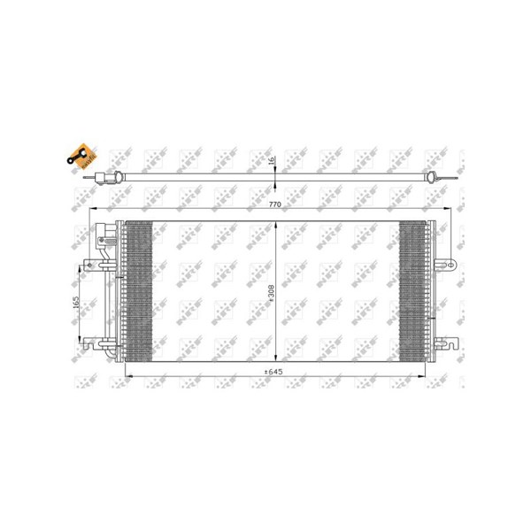 Kondensor, klimatanläggning Nrf 35316 NRF