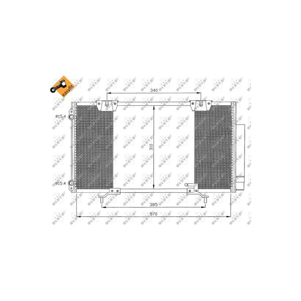 Kondensor, klimatanläggning Nrf 35337 NRF