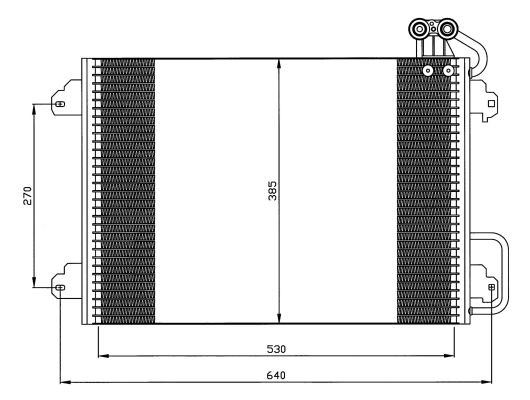 Kondensor, klimatanläggning Nrf 35340 NRF