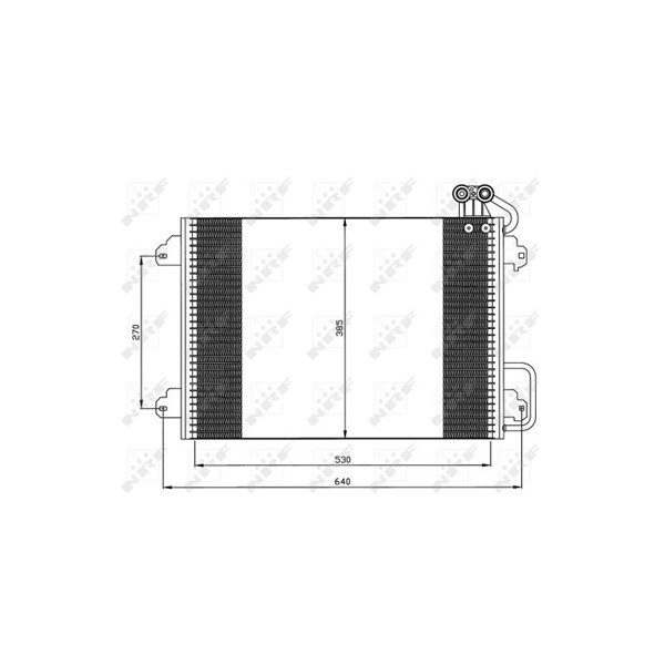 Kondensor, klimatanläggning Nrf 35340 NRF