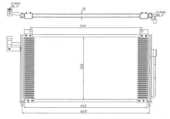 Kondensor, klimatanläggning Nrf 35341 NRF