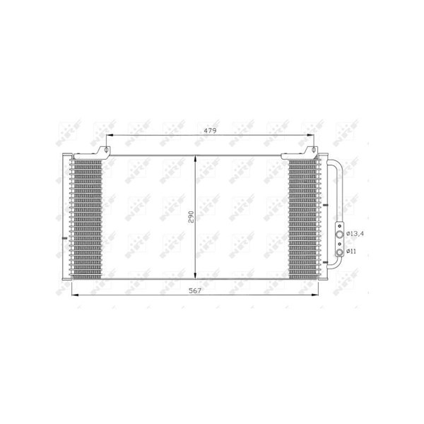 Kondensor, klimatanläggning Nrf 35346 NRF