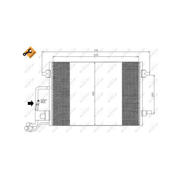 Kondensor, klimatanläggning Nrf 35359 NRF