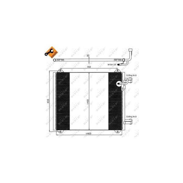 Kondensor, klimatanläggning Nrf 35362 NRF