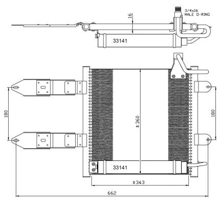 Kondensor, klimatanläggning Nrf 35367 NRF