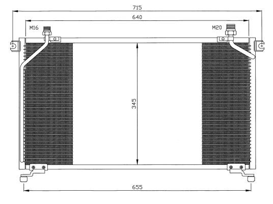 Kondensor, klimatanläggning Nrf 35373 NRF