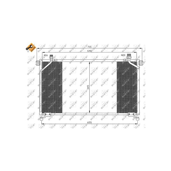 Kondensor, klimatanläggning Nrf 35373 NRF