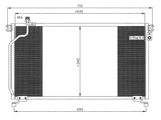 Kondensor, klimatanläggning Nrf 35374 NRF