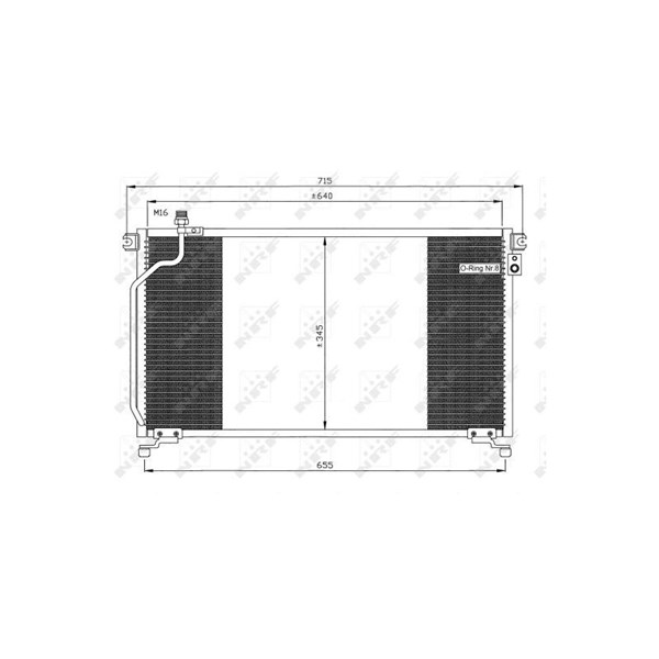 Kondensor, klimatanläggning Nrf 35374 NRF