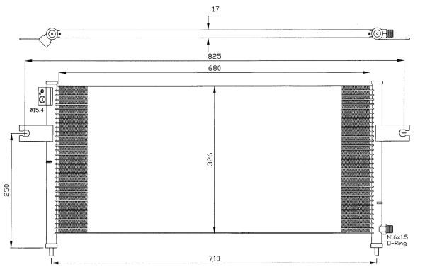 Kondensor, klimatanläggning Nrf 35380 NRF