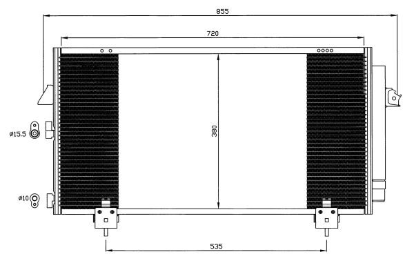 Kondensor, klimatanläggning Nrf 35381 NRF