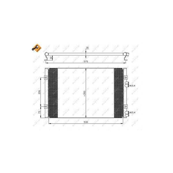 Kondensor, klimatanläggning Nrf 35384 NRF