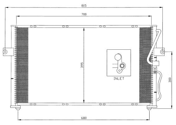 Kondensor, klimatanläggning Nrf 35396 NRF