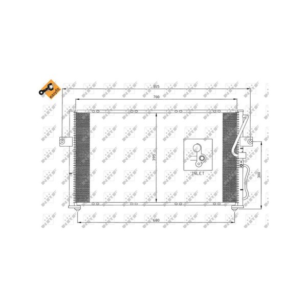 Kondensor, klimatanläggning Nrf 35396 NRF